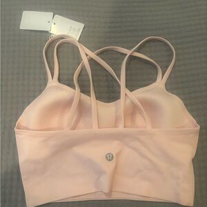 lululemon longline strawberry milkshake Sports Bra